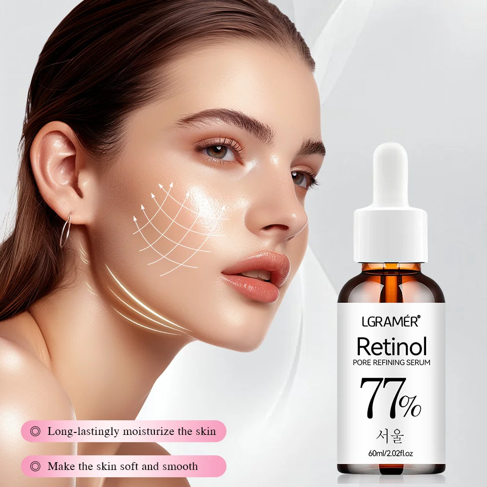 LGRAMER Retinol Facial Serum Anti-Aging, Fade Spots and Wrinkles, Repair Skin Barrier, Suitable for All Skin Types