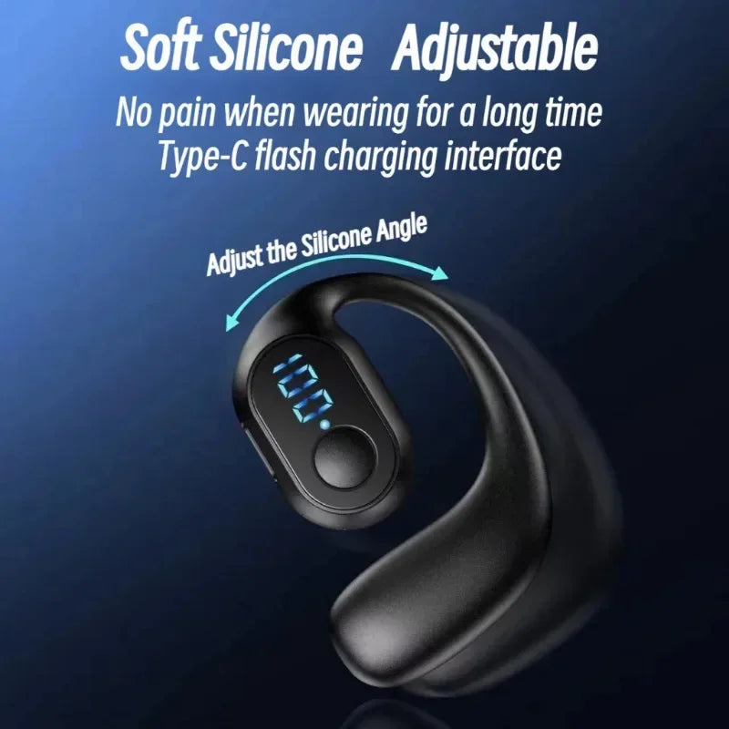 NEW KY2 PRO Wireless Earphones Air Conduction OWS Headphone HiFi Ear-Hook Music Sports Noise Cancel Headset For All Smartphones