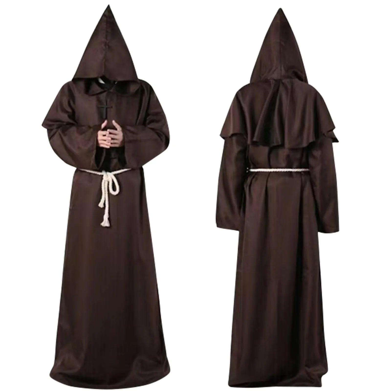 Halloween Costume Halloween Cosplay Costume Medieval Monk Suit Monk Robe Wizard Suit Priest Suit Costume Stage Suit 코스프레 의상