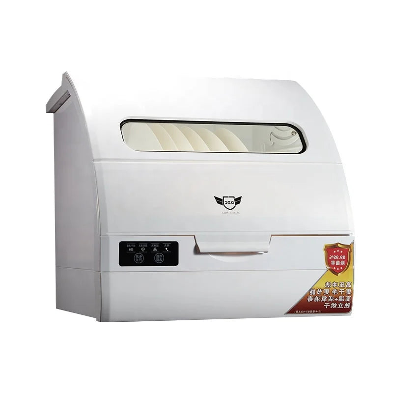 6 Sets Desktop Smart Dishwasher Storage  Dishwashing Household Mini Portable Dishwasher Form Kitchen Q6