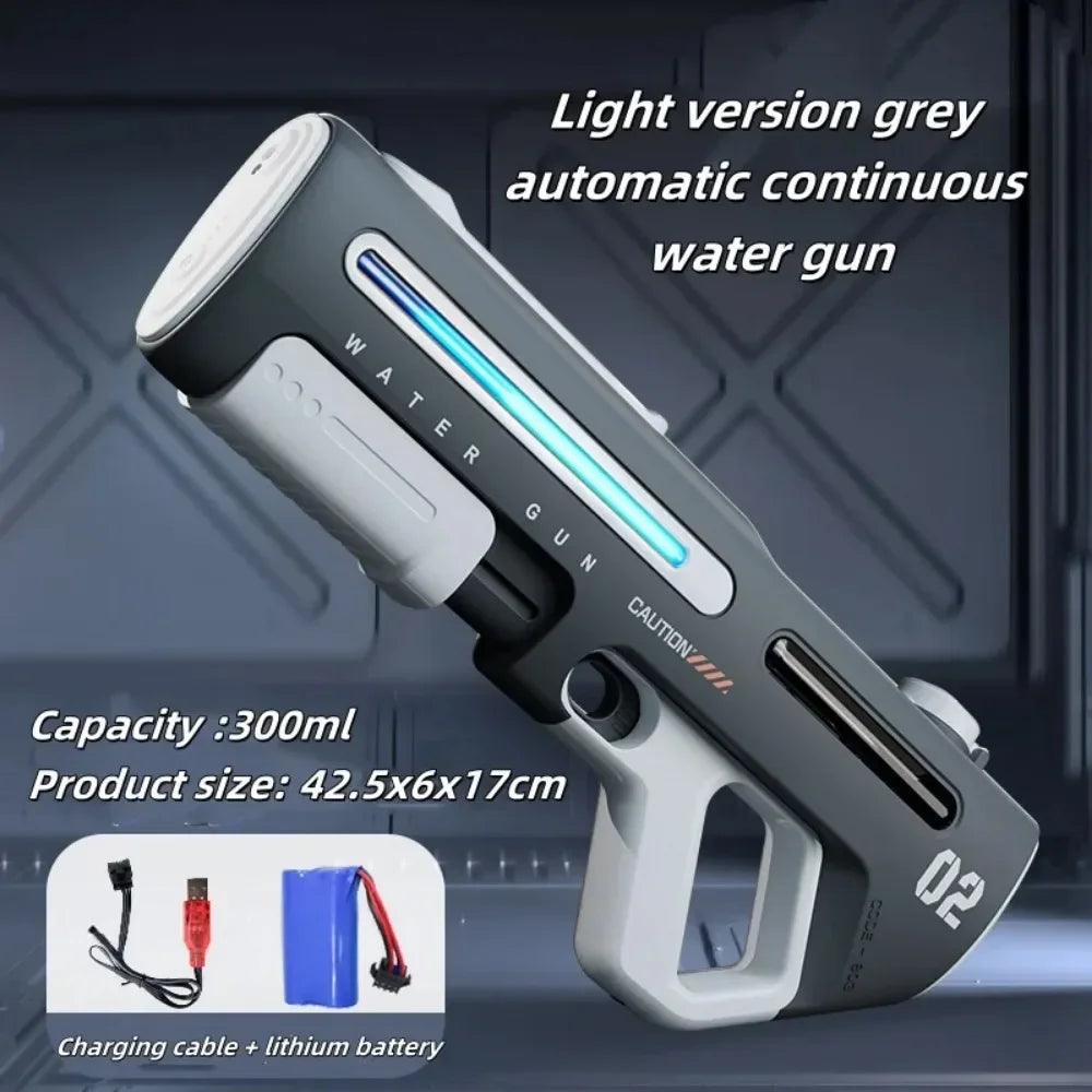 Powerful Electric Water Gun Toys Continuous Shooting Water Absorption Gun Toy Outdoor Pool Summer Toy for Kids Adult Gift