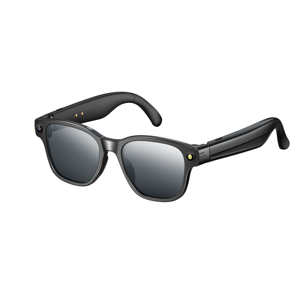 Smart Glasses With 8M HD camera 1200P anti-shake HD video AI intelligent voice assistant Real-time translation Object recognion