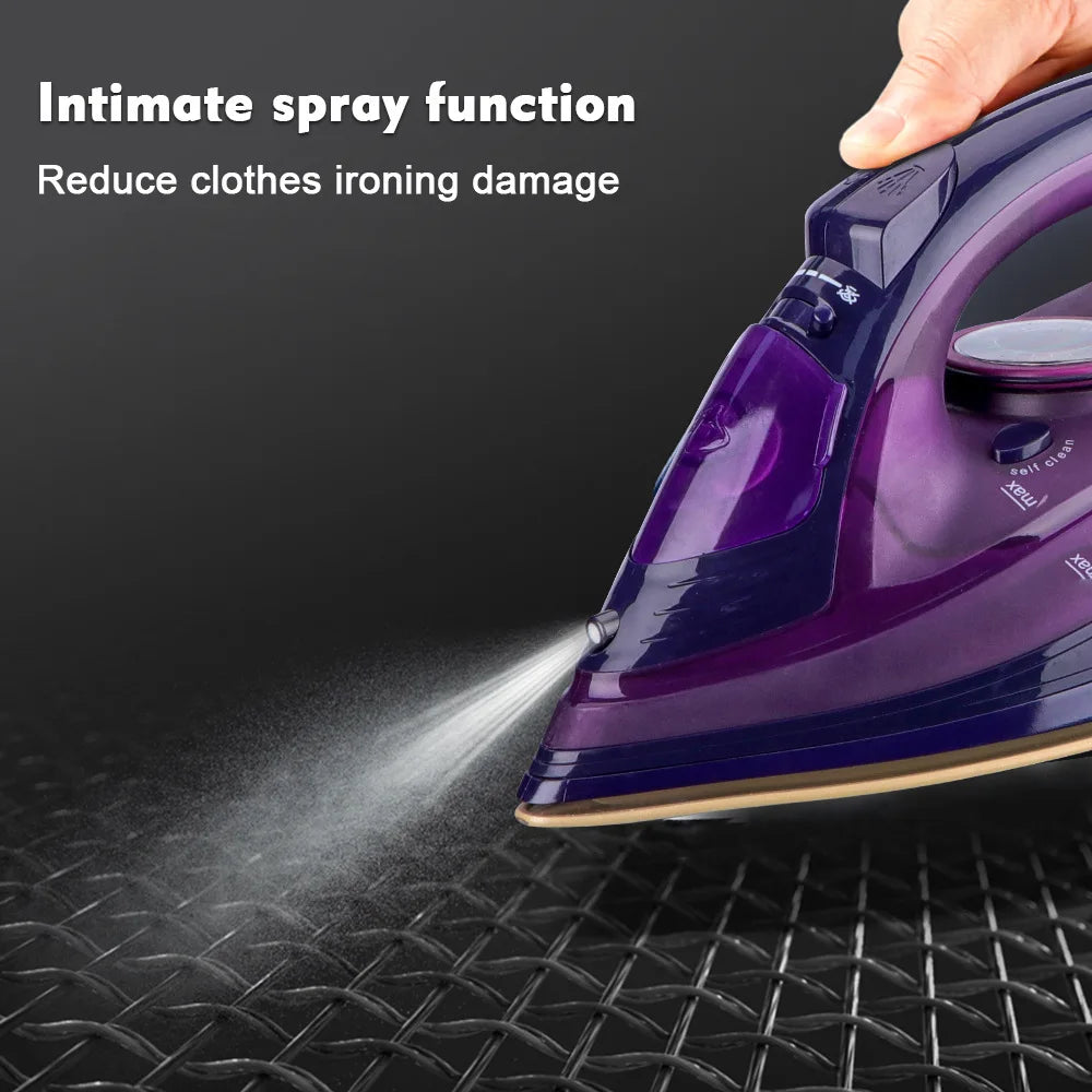Handheld Electric Iron,Household Wireless Steam Iron ,Adjustable Temperature,Dry Iron Machine 2400W For Travel Ironing Clothes