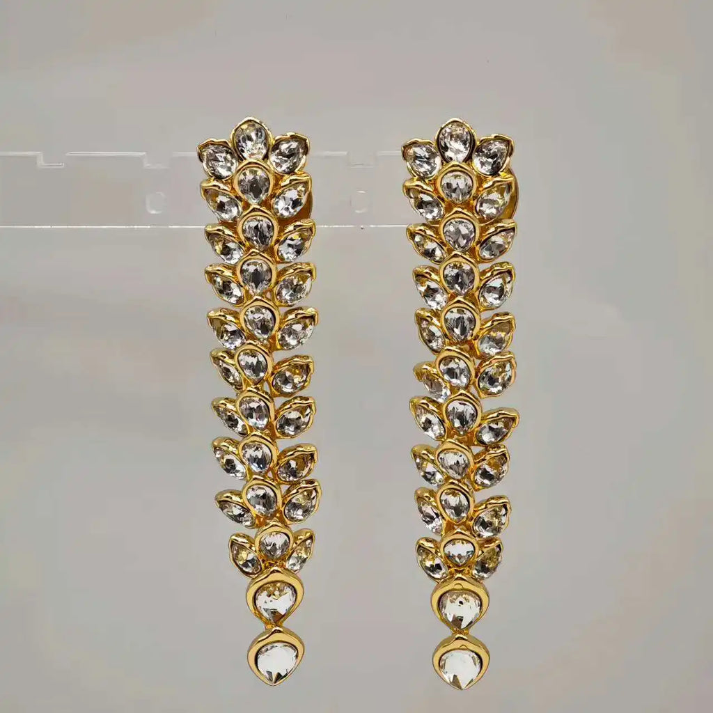 New Light Luxury Exquisite Women's Necklace Romantic 2025 Crystal Necklace Earrings Bracelet Jewelry Set