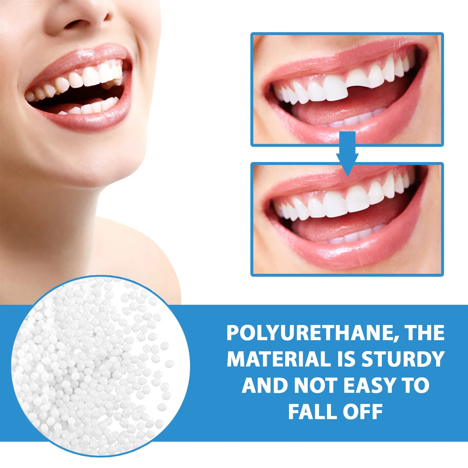 30g Temporary Tooth Repair Moldable Teeth And Gaps False Tooth Solid Gel Adhesive Fake Teeth Beauty Tool Dental Supplies