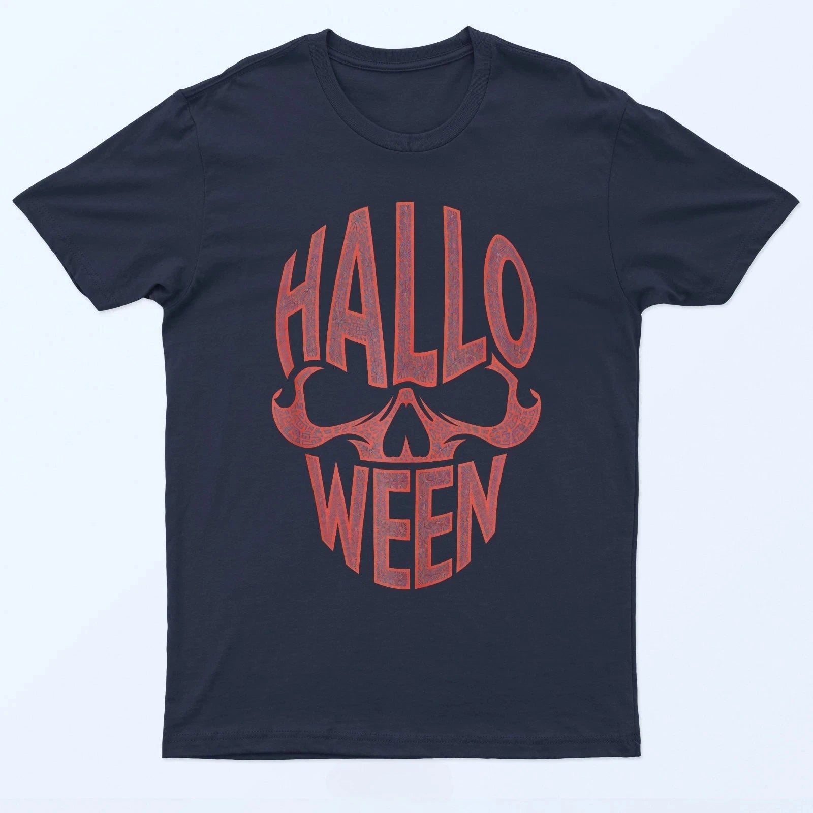 Halloween Costume: A T-shirt with A Strange Printed Skull Pattern Comfortable and Breathable Soft Fashionable Men's Clothing Tee
