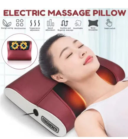 16Heads Relaxation Massage Pillow Electric Shoulder Back Heating Kneading therapy Neck Massage Vibrator Waist Leg Stress Relief