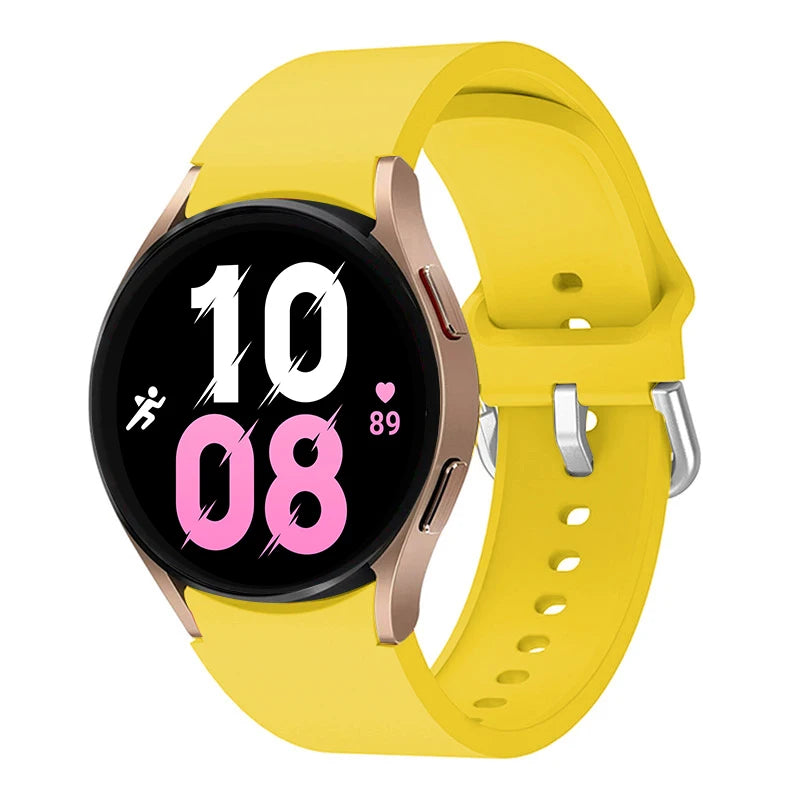 Strap For Samsung Galaxy Watch 6/4/7 44mm 40mm/5 Pro 45mm wristband 20mm Silicone Bracelet Galaxy Watch 6 classic 43mm 47mm Band