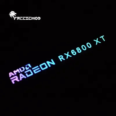 FREEZEMOD GPU Side Panel RTX3090 GTX ROG PC Decoration Video Card Plate Faith Lamp Water Cooler AURA SYNC XYD-5V Cooling ARGB