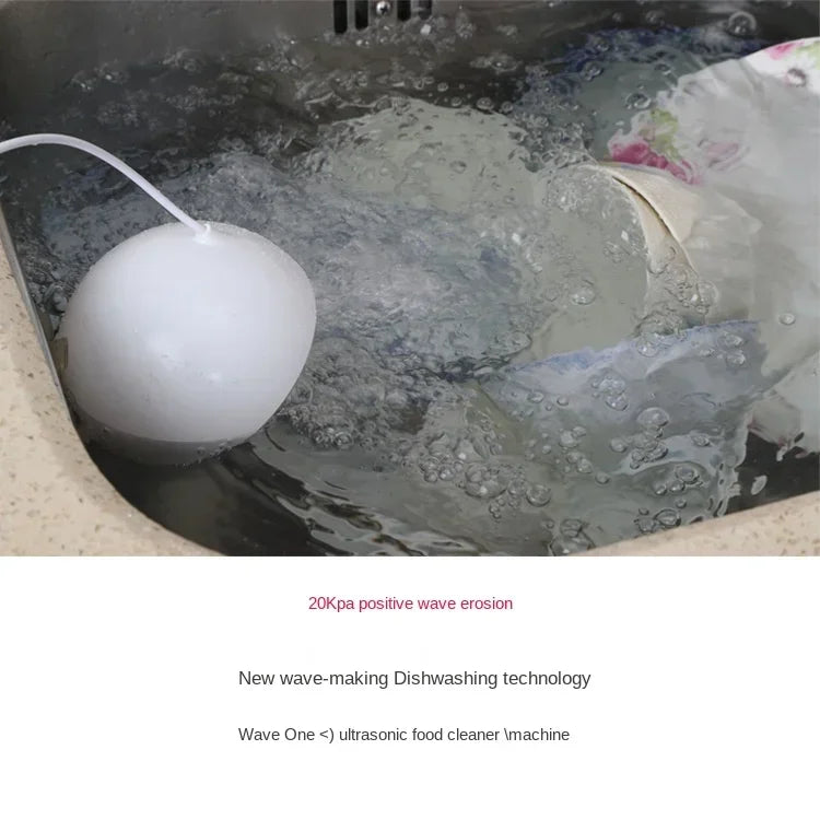 Mini Dishwasher Ultrasonic Oxo Dish Washer Fruit Vegetable USB Portable Fast Mini Wash Machine Household Sink Small Dishwasher