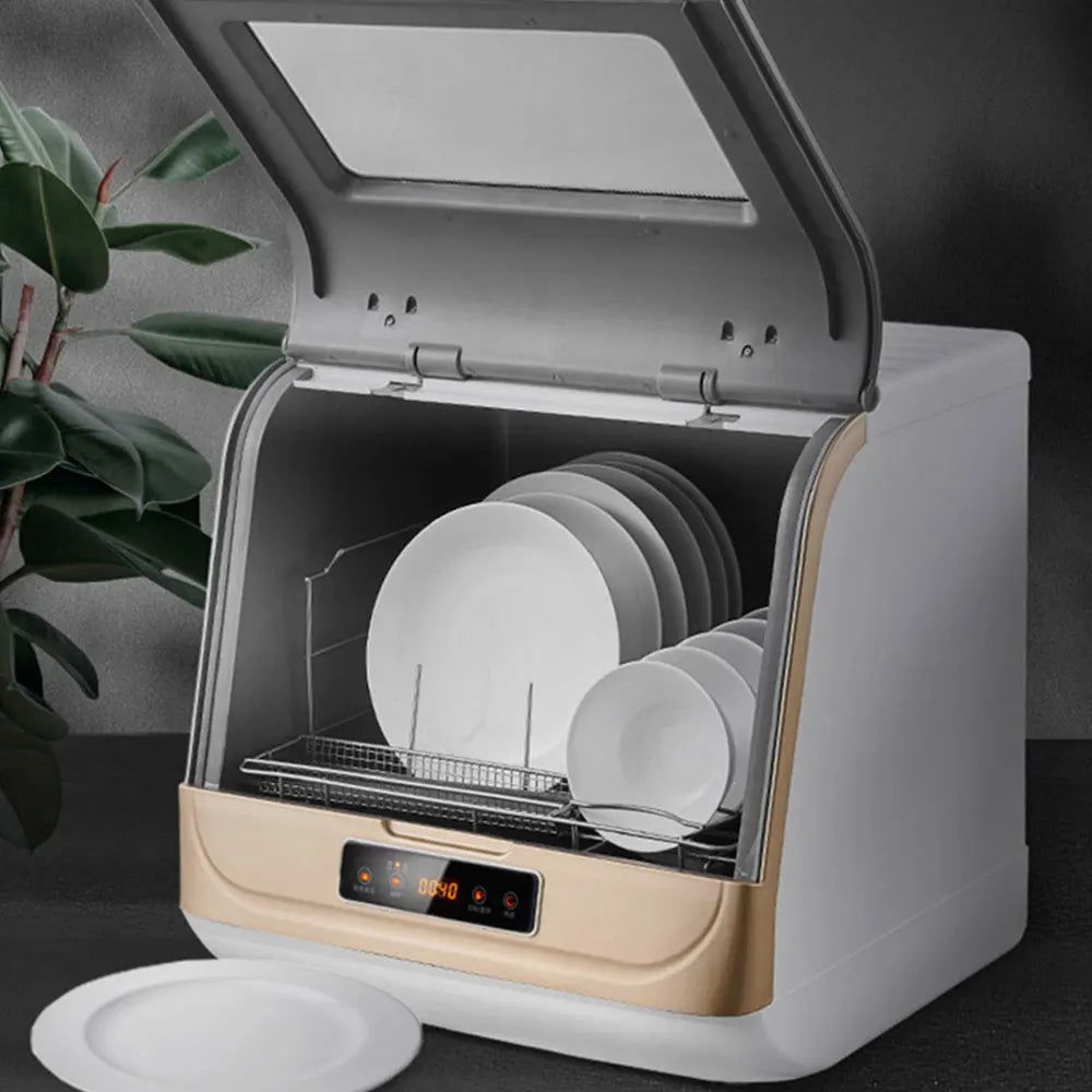 Smart Automatic Dishwasher Disinfection Drying Machine Household Small Dishes Washer Desktop Ultraviolet Sterilization