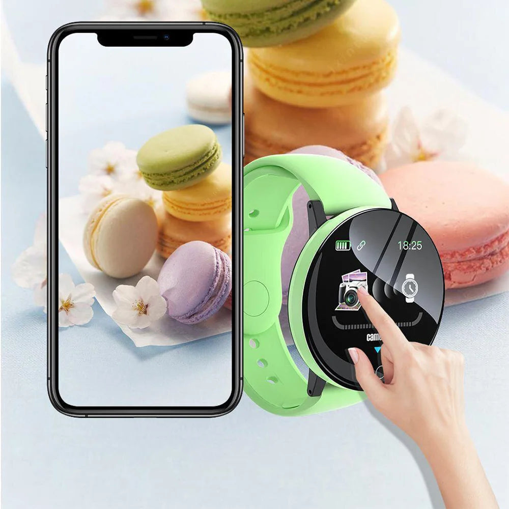 Smart Wristband Watches Men And Women Clever 1.44” Screen Gifts For Kid Health Tracker Multifunction Alarm Clock Style Bracelet