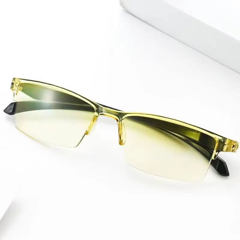 Smart Zoom Reading Glasses Anti Blue Light Presbyopia Glasses Magnifier For Both Men Women Adjustable Focus Light Lightweight