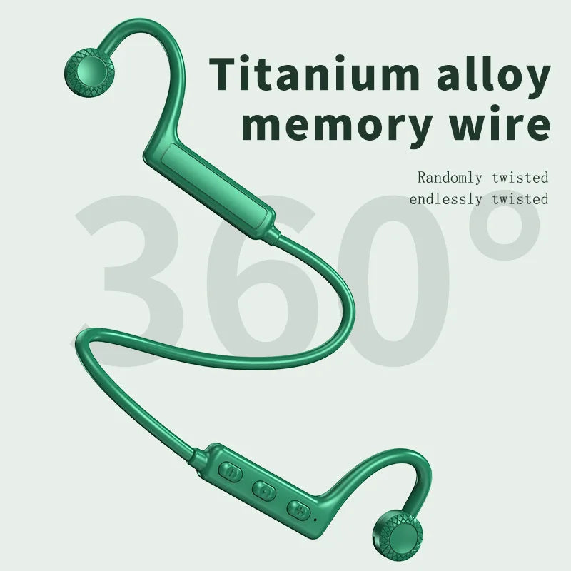 Bluetooth Headsets Wireless Headphones Sound Conduction Headphone Earphones Earbuds with Mic Long Battery Life