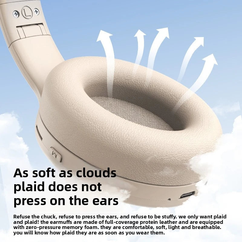 Wireless Headphones  Bluetooth 5.3 Foldable Adjustable Stereo Gaming Earphone Earphones Noise Cancelling Gaming Bluetooth+3.5mm