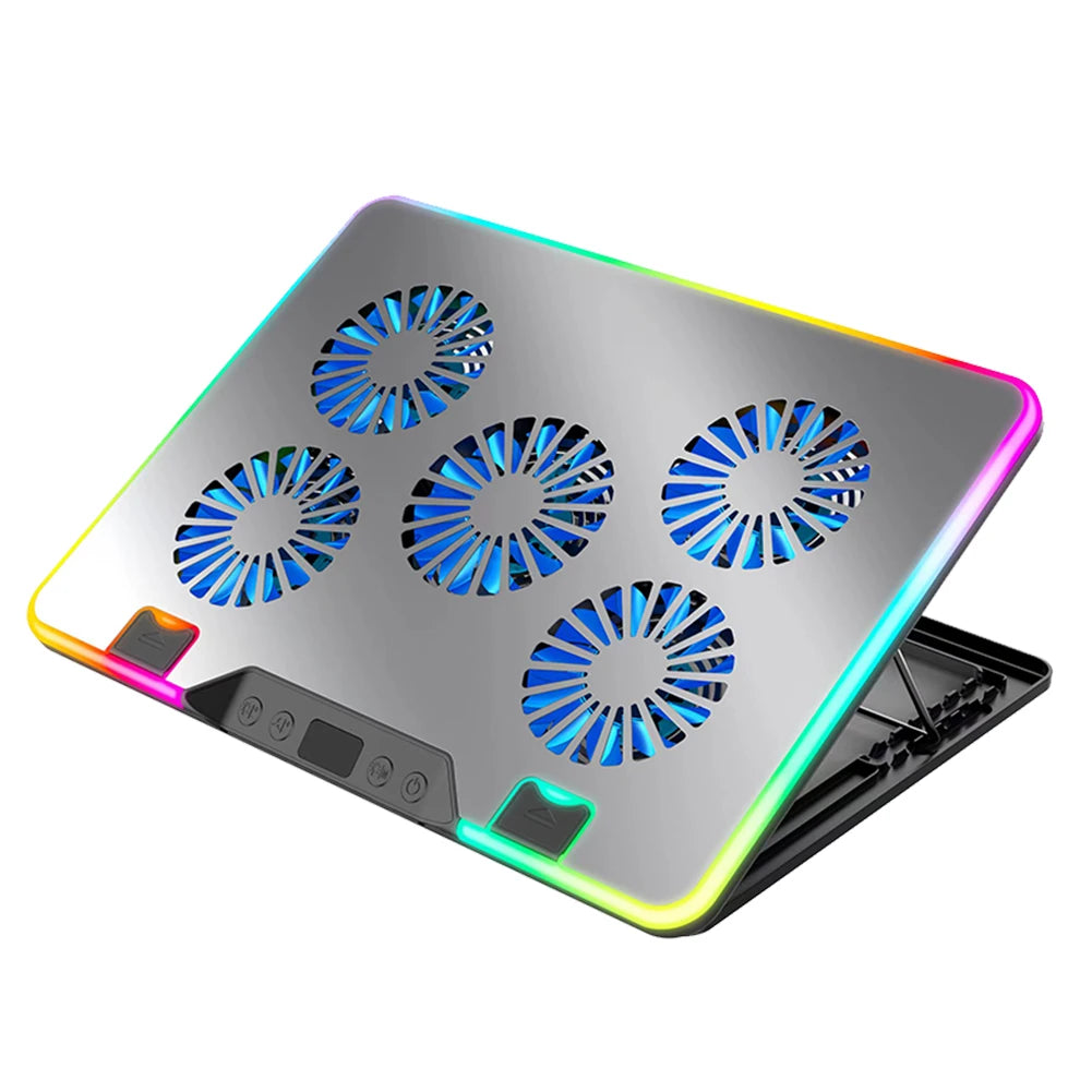 Laptop Cooling Pad Height Adjustable Laptop Cooler 2 USB Ports Notebook Stand for 11-17.3in Computer PC Notebook Gaming Laptop