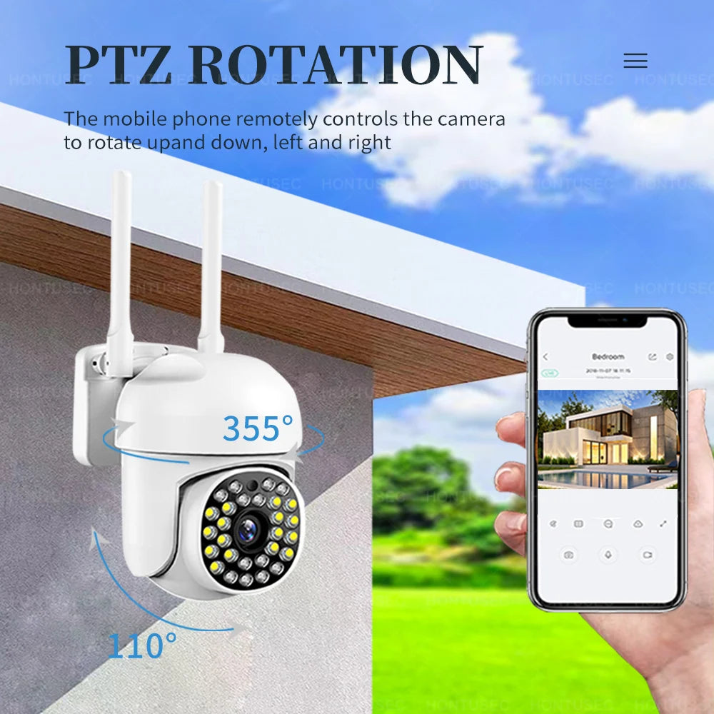 YI IOT 2.4G 5MP WiFi PTZ Camera Outdoor Security Wifi Camera Motion Detection Auto Tracking Two Way Audio Surveillance Camera