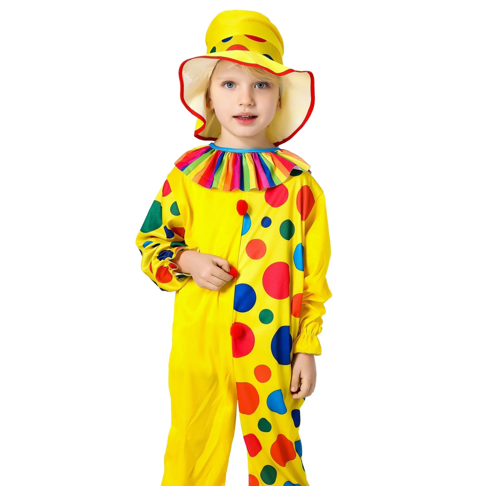 Halloween Clown Costume Children's Performance Kindergarten Makeup Ball Dressed Up Cosplay Props