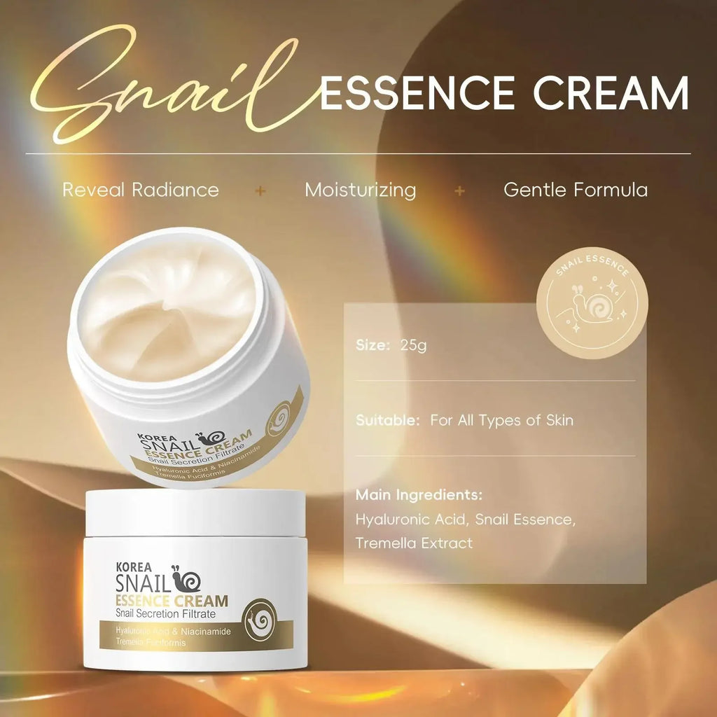 Snail Mucin Cream 25g Intense Hydration Anti Aging Firming Lifting Vitality Dull Skin Revitalization Treatment