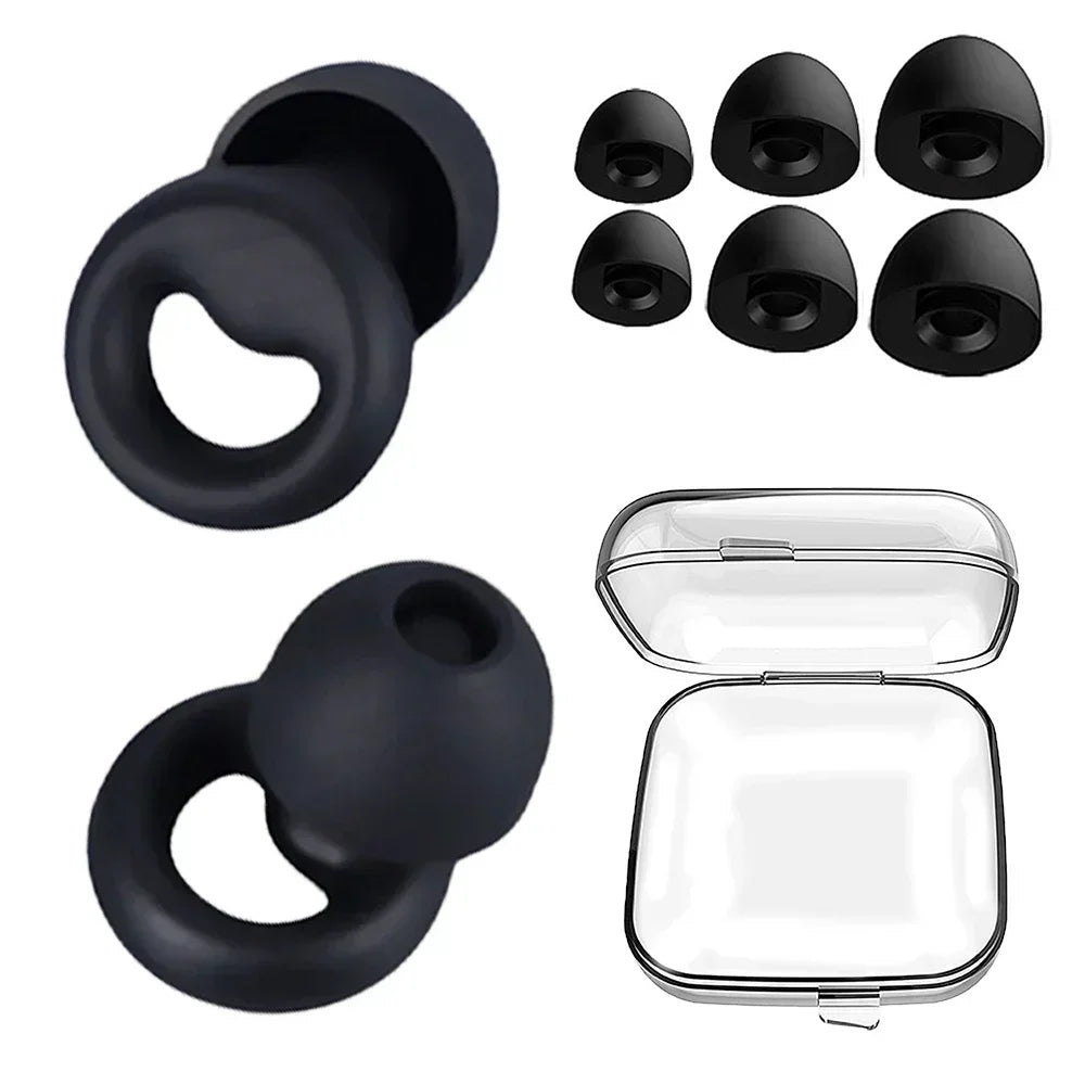 Anti Noise Silicone Earplug Sleep Noise Reduction Ear Plug Canceling Soundproof Ear Plugs Waterproof Swimming Soft Ear Protector