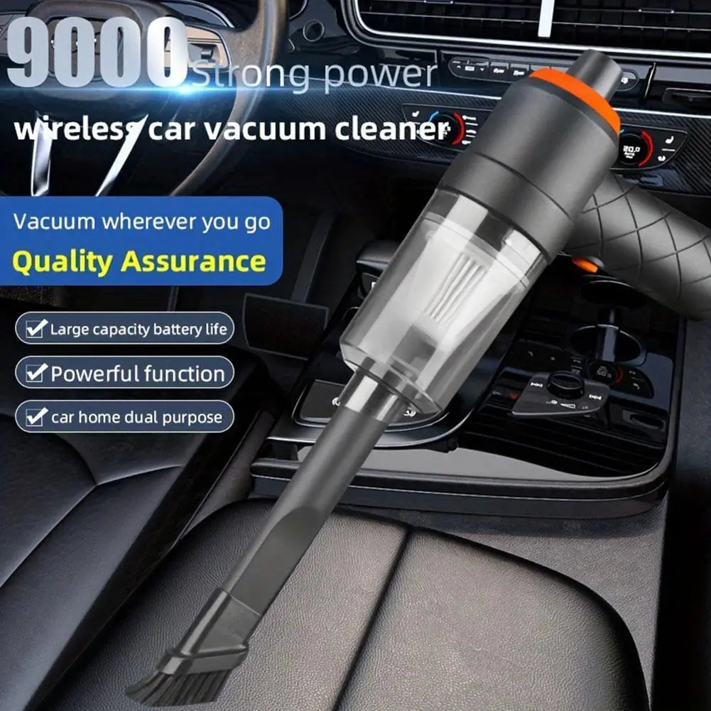 Car Vacuum High-Power Cordless Portable Handheld Strong Suction for Car & Home Crevice Cleaning Easy to Carry Compact Cleaner