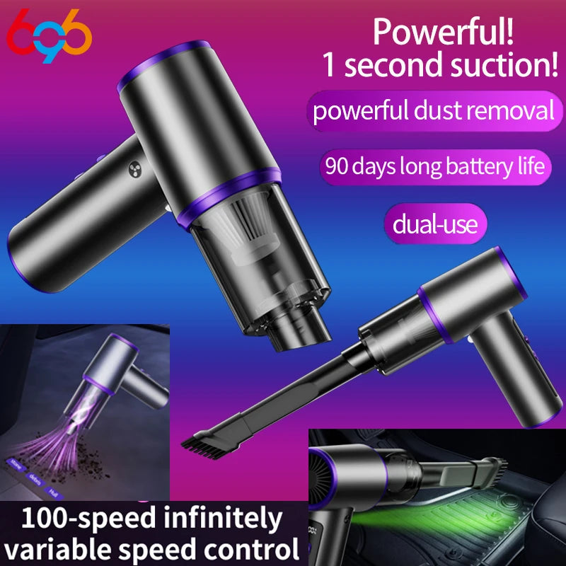 2025 New Car Vacuum Cleaner High Power Handheld Wireless Brushless Motor Cleaning Machine Powerful Air Duster For Home Appliance