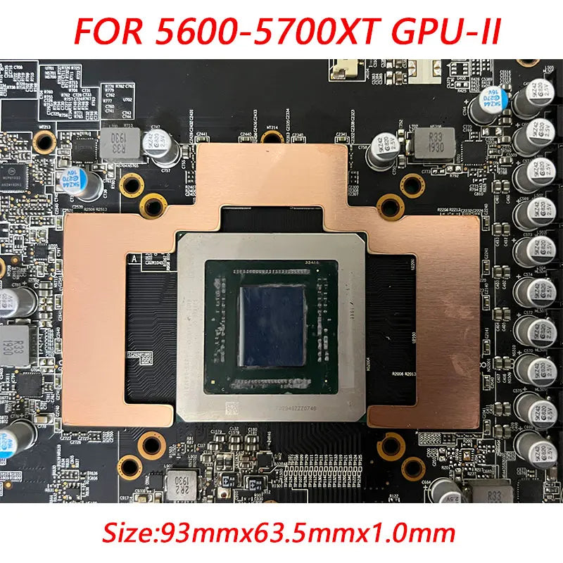 GPU RAM Copper Heat Sink For Radiator Memory Miner RTX 3060 3070 3080 3090 / 5600 5700 GPU Cooling Down 15-40 Degree Thermal Pad