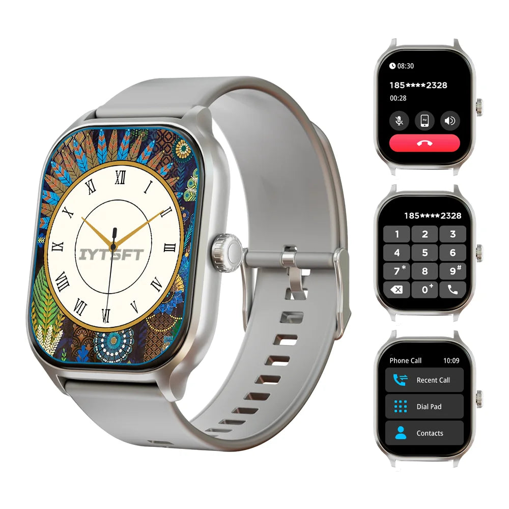 Smart Watch Women 2.01 HD Smartwatch Men Bluetooth Call Message IP68 Waterproof For Men Women Gift For Android iOS