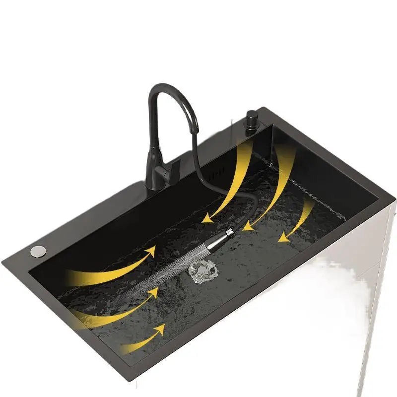 Kitchen Cabinet Stainless Steel Vegetable Wash Basin Sink Cabinet Single Double Sink With Faucet Office Wash Basin Integrated