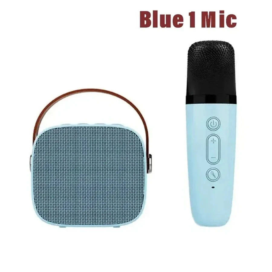 Karaoke Portable Wireless Bluetooth Speaker With Microphone Machine Caixa De Som Mini Sound Box Music Small Column Bocina Coluna