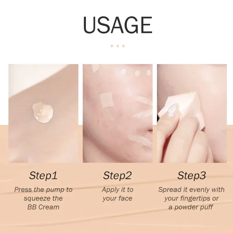 BB Cream Base Makeup Long Lasting Waterproof Brighten Skin Tone Cover Blemishes 30ml Concealer Foundation Liquid Face Makeup