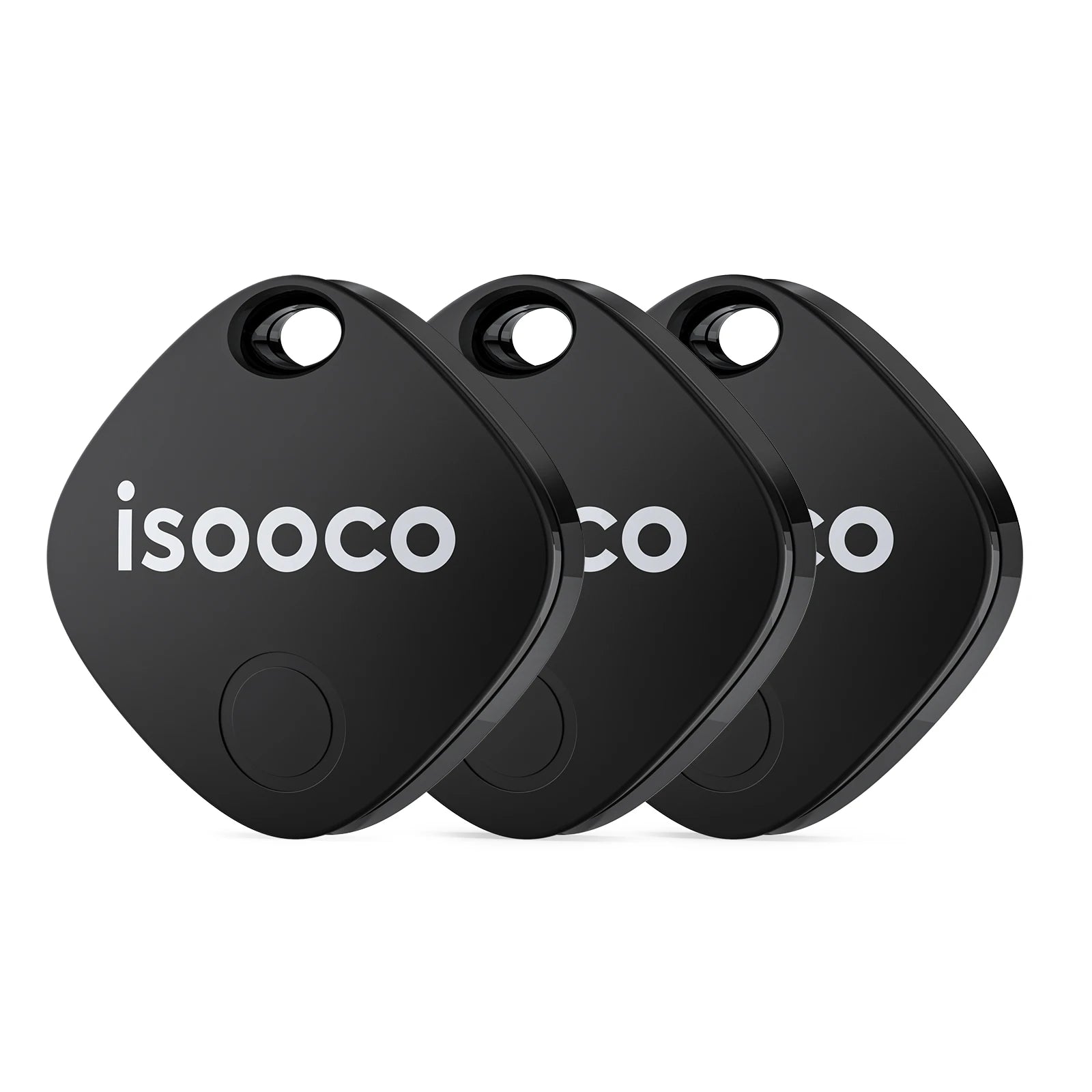 1/2/3/4pcs isooco Mini Car Locator Anti-lost Wallet Keychain Smart Tag Bluetooth Tracker Key Item Finder Use Find My (IOS Only)