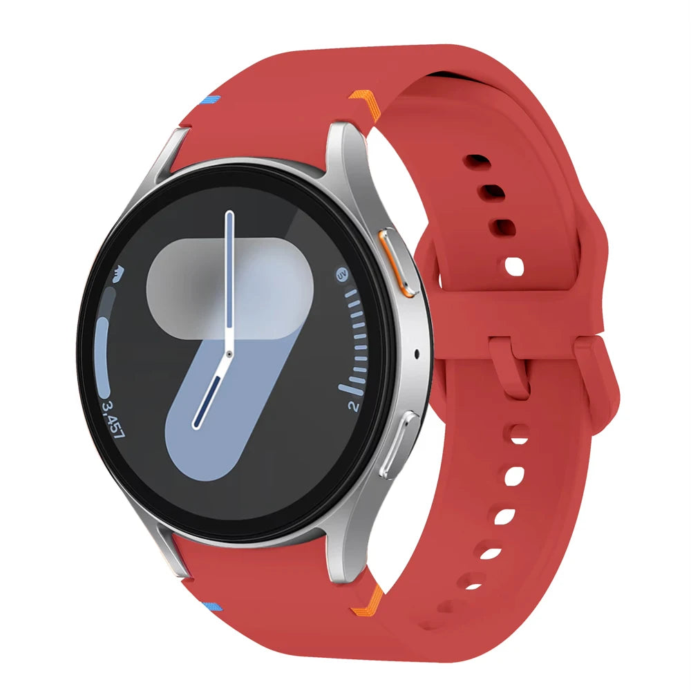 Strap for Samsung Galaxy Watch 7 FE 44mm 40mm 4 6 Classic 5 Pro 45mm Silicone Sport Wrist Bracelet correa Galaxy Watch 7 Band