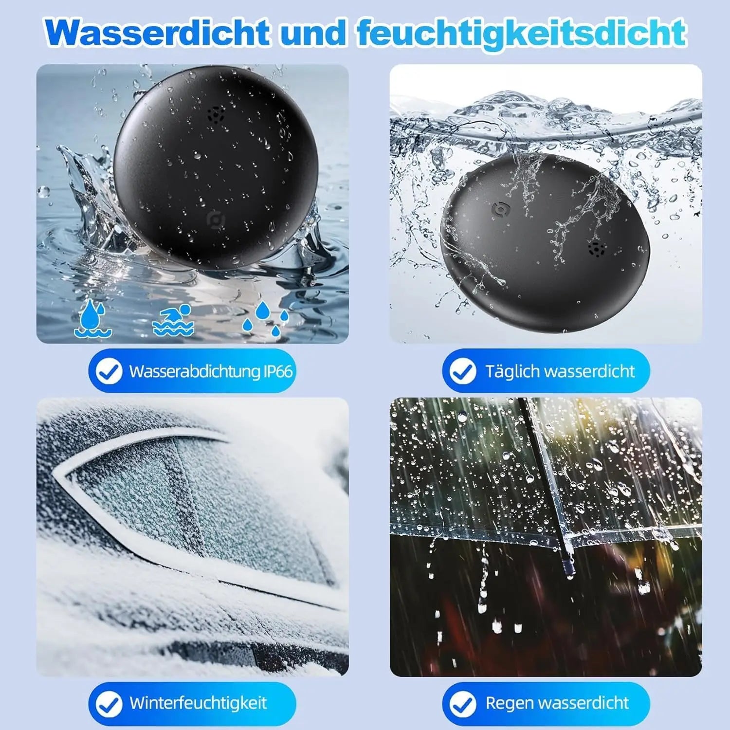 Tracker Android, Air Smart Tag Compatible with Google Find My (Android Only), Key Finder for Keys, Luggage,Suitcase, Wallet IP66