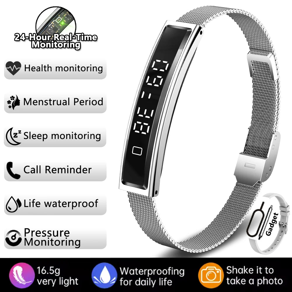 New Smart Bracelet Women Smartwatch Men Fitness Tracker HeartRate Blood Oxygen Waterproof Sport Smart Band Watch For Android iOS