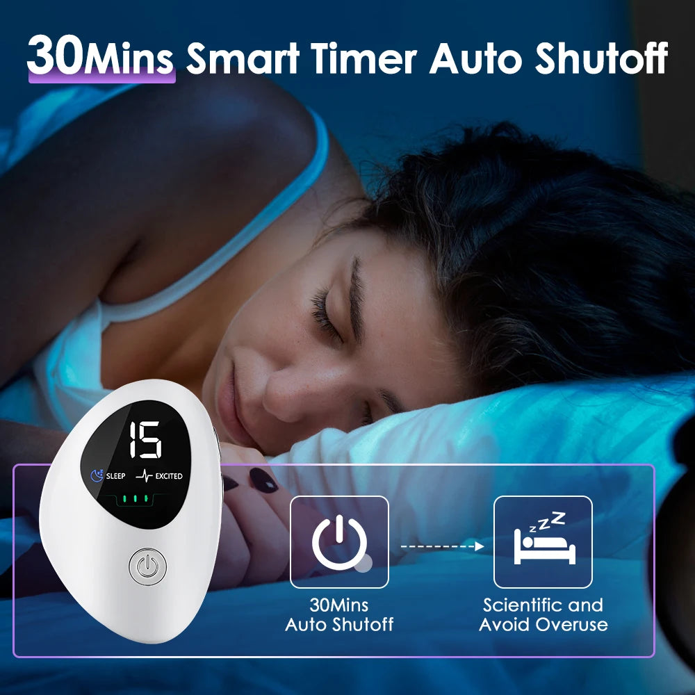 Handheld CES Sleep Aid Device Microcurrent EMS Pulse Hypnosis for Insomnia Mental Stress Anxiety Relief And Relaxation