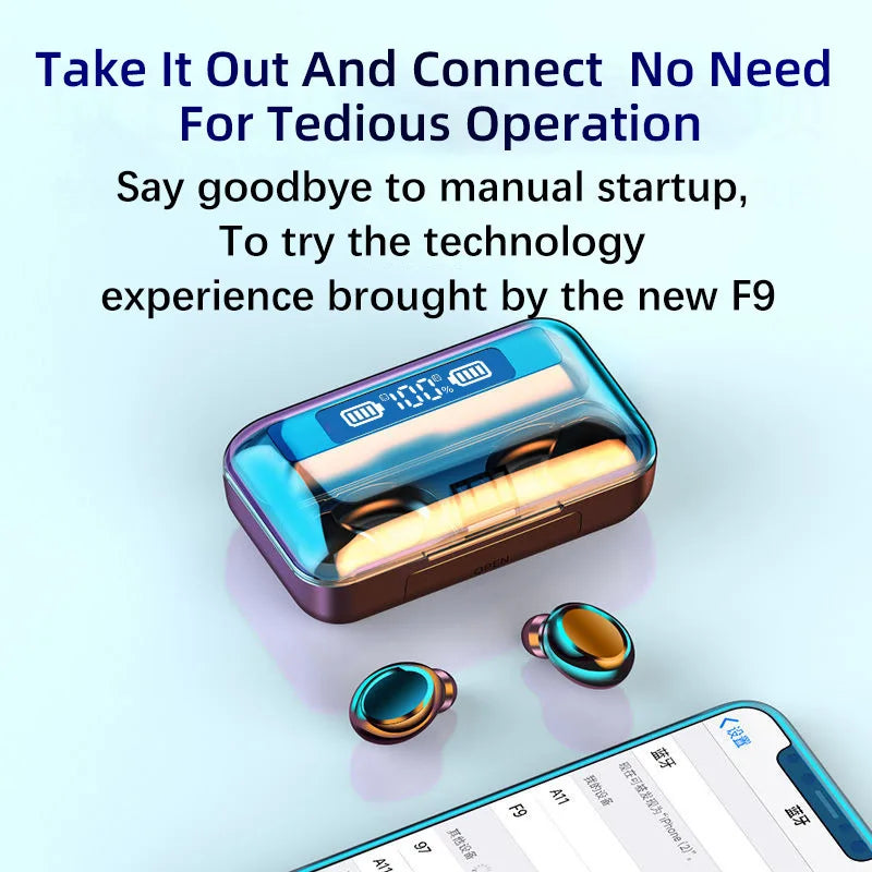 Wireless bluetooth earphones Wireless In-ear Gaming Headset With Digital Display Sports Headset audifonos bluetooth