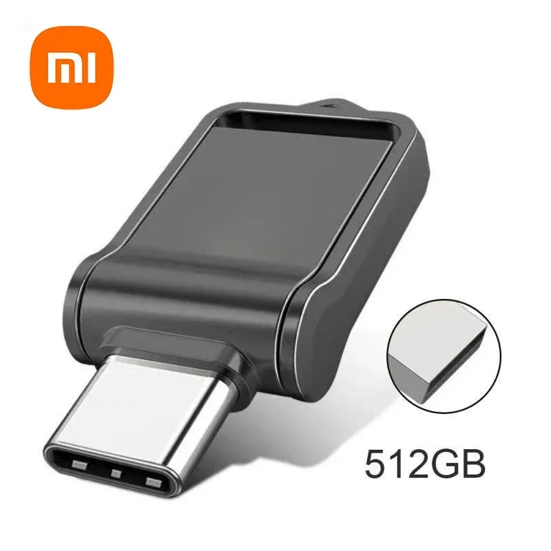 Xiaomi USB 3.2 2TB Flash Drive High Speed Type-C Interface Dual-Use Flash Memory 512GB 1TB Stick For Phone Windows 11 Computer