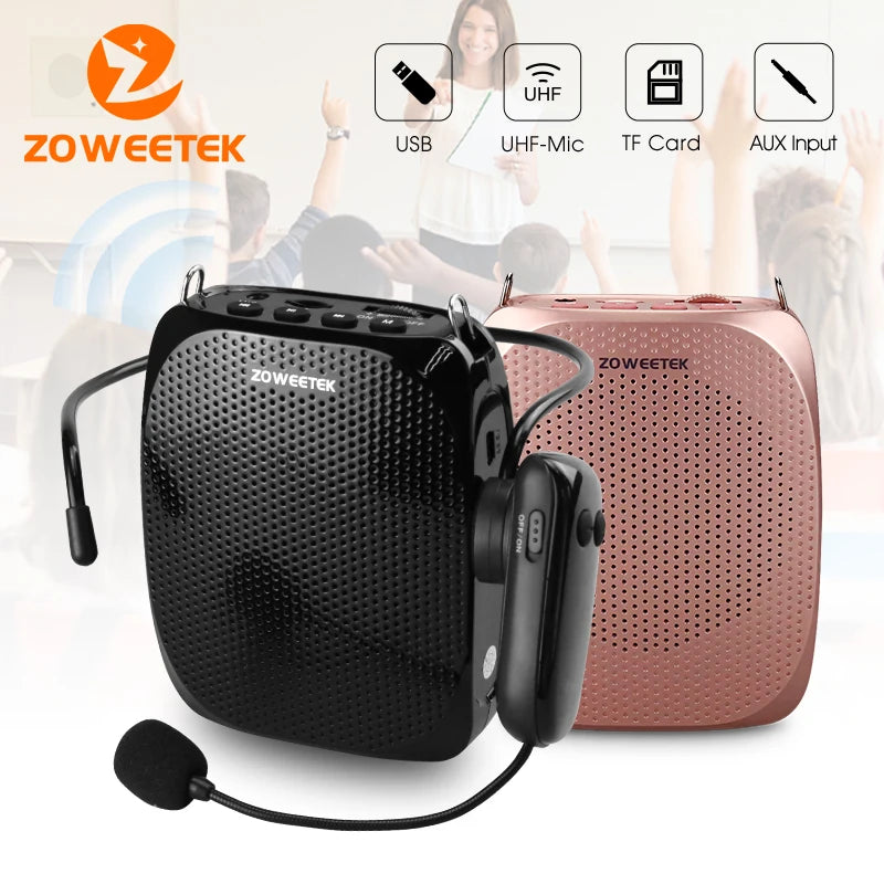 Zoweetek Wireless Voice Amplifier Mini Audio Loudspeaker Speaker for Teacher