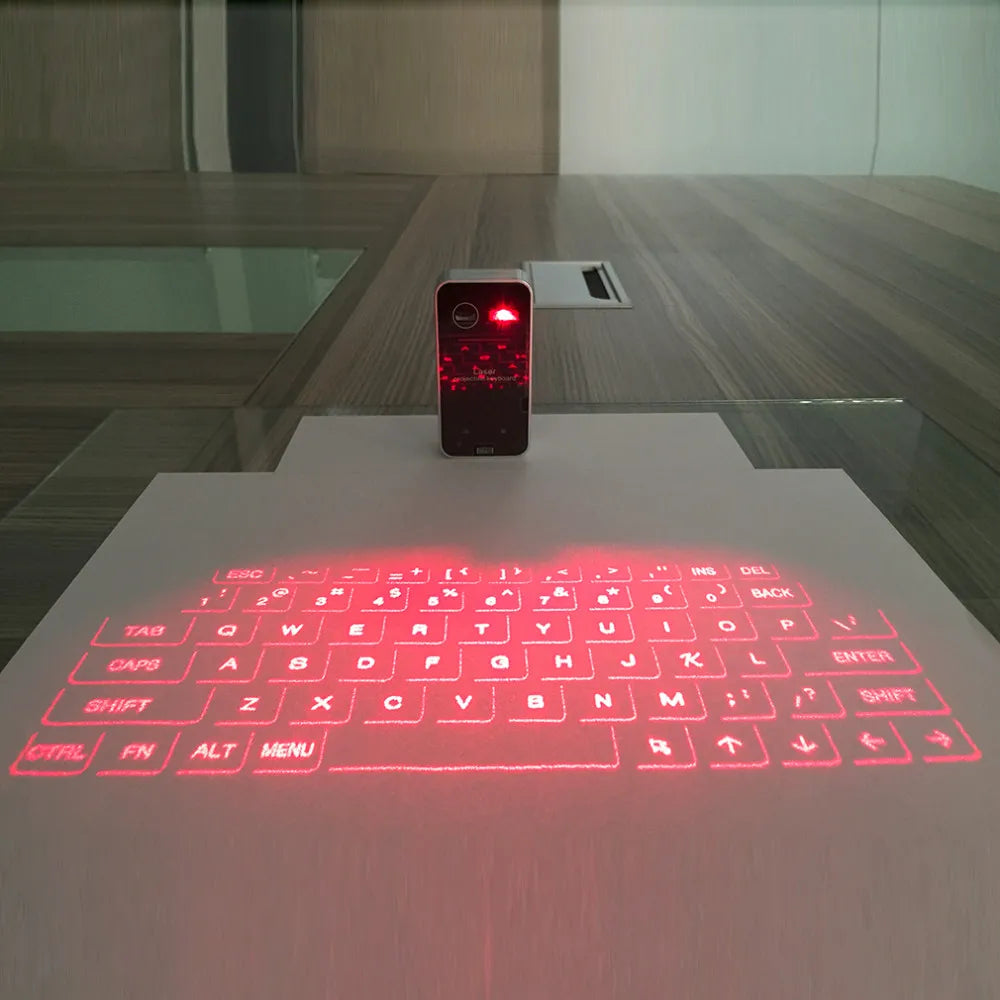 Hot Mini Laser Projection Keyboard Portable Wireless Virtual Bluetooth Keyboard for Smart Phone Tablet PC Notebook Dropshipping