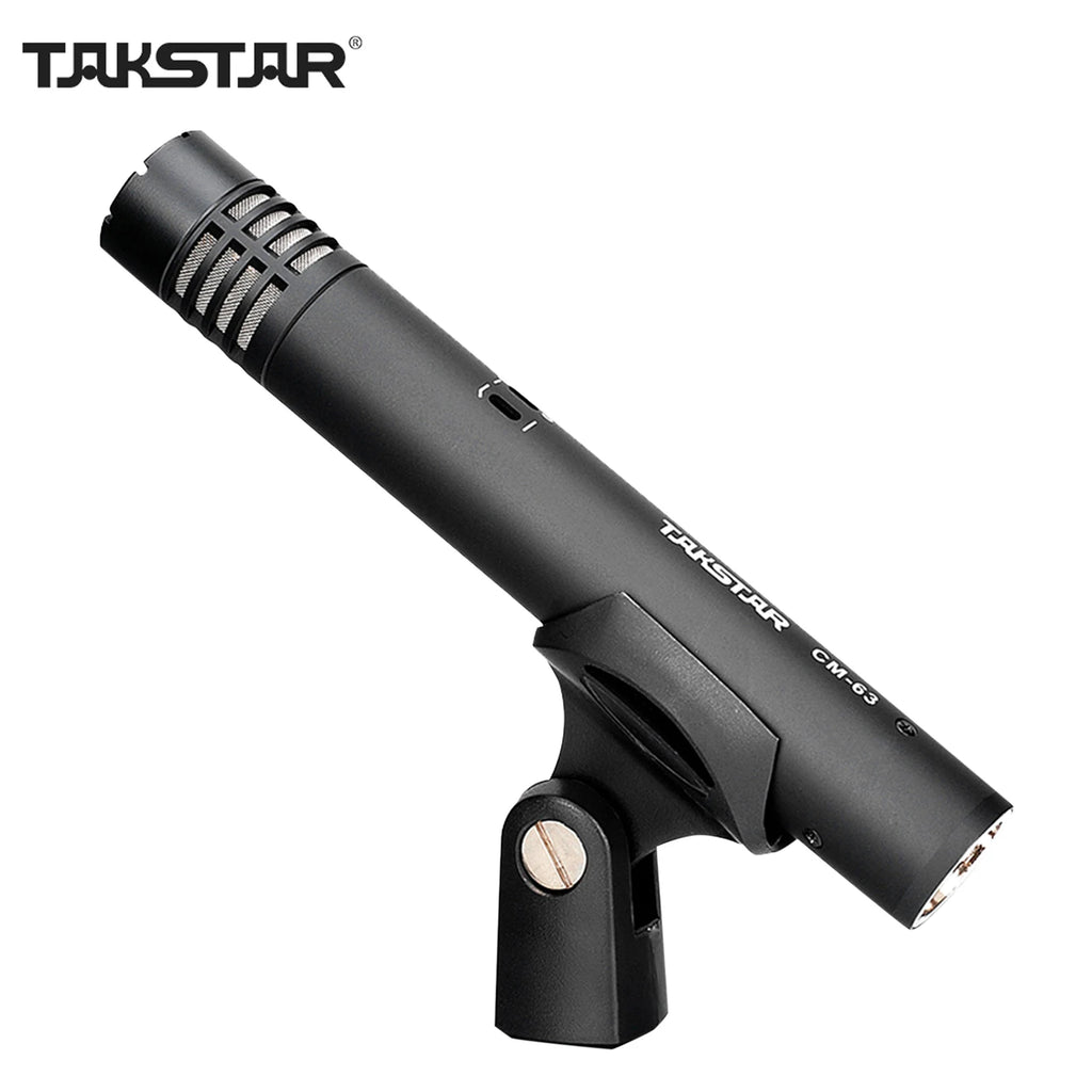 TAKSTAR CM-63 Professional Diaphragm Condenser Microphone Moisture Resistant XLR Cardioid Microphone for Studio Recording Mic