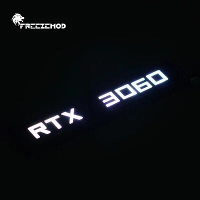 FREEZEMOD GPU Side Panel RTX3090 GTX ROG PC Decoration Video Card Plate Faith Lamp Water Cooler AURA SYNC XYD-5V Cooling ARGB