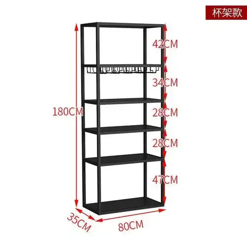 Kitchen Industrial Bar Cabinet Houses Wedding Iron Stackable Handmade Design Display Wine Rack Column Armadietto Cube Furniture