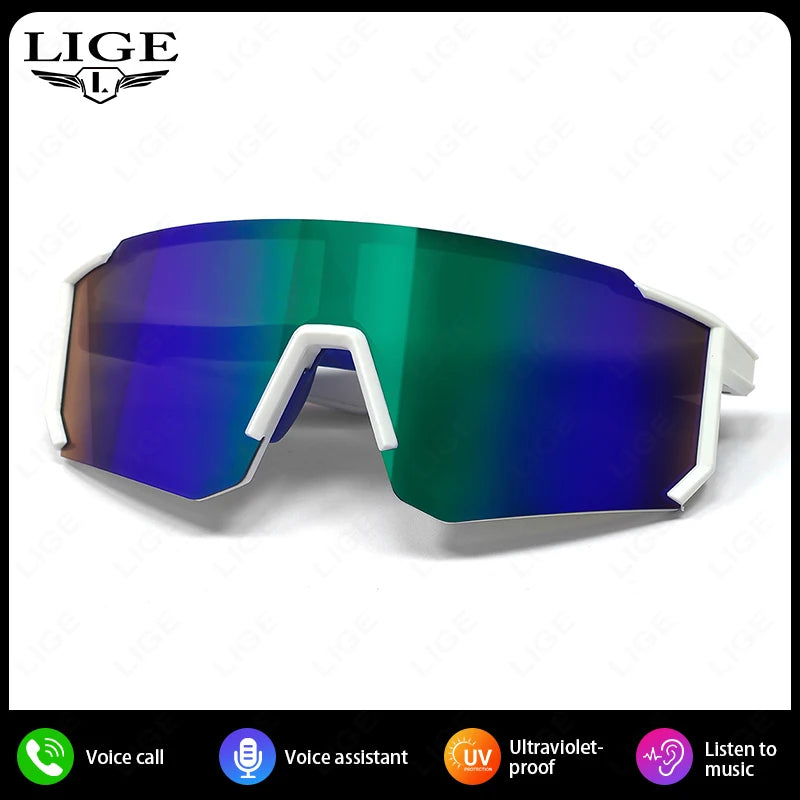 Smart Glasses Cycling Sport 100+ Online Language AI Automatic Dialogue Translation Bluetooth Glasses With Speaker UV Protection