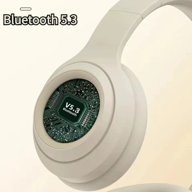 Wireless Headset Bluetooth5.3 HiFi Stereo Earphones Noise Cancelling Gaming Headband Foldable with  Earbuds TF/AUX Music Player