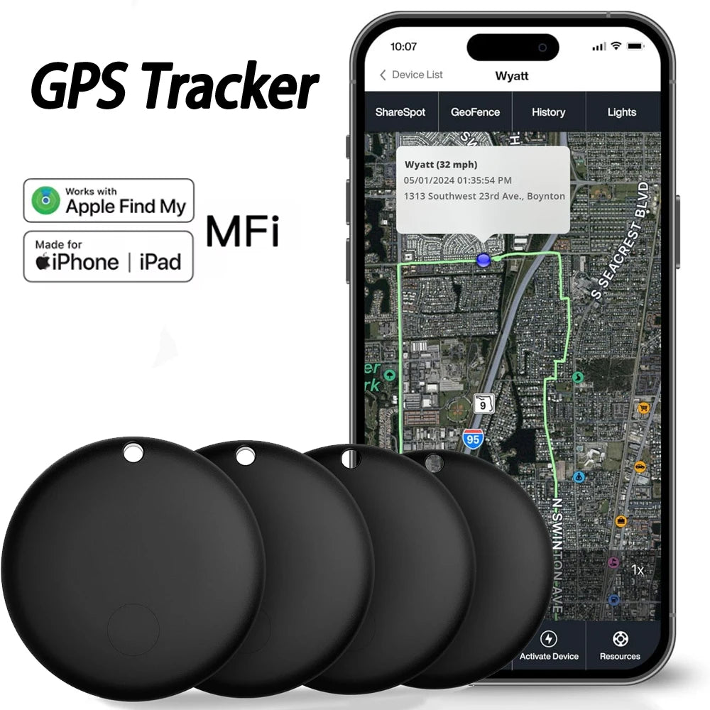 Air Tags GPS Tracker Tag Work with Apple Find My (iOS Only) Smart Tag Item Finders for Key Luggage Backpack etc