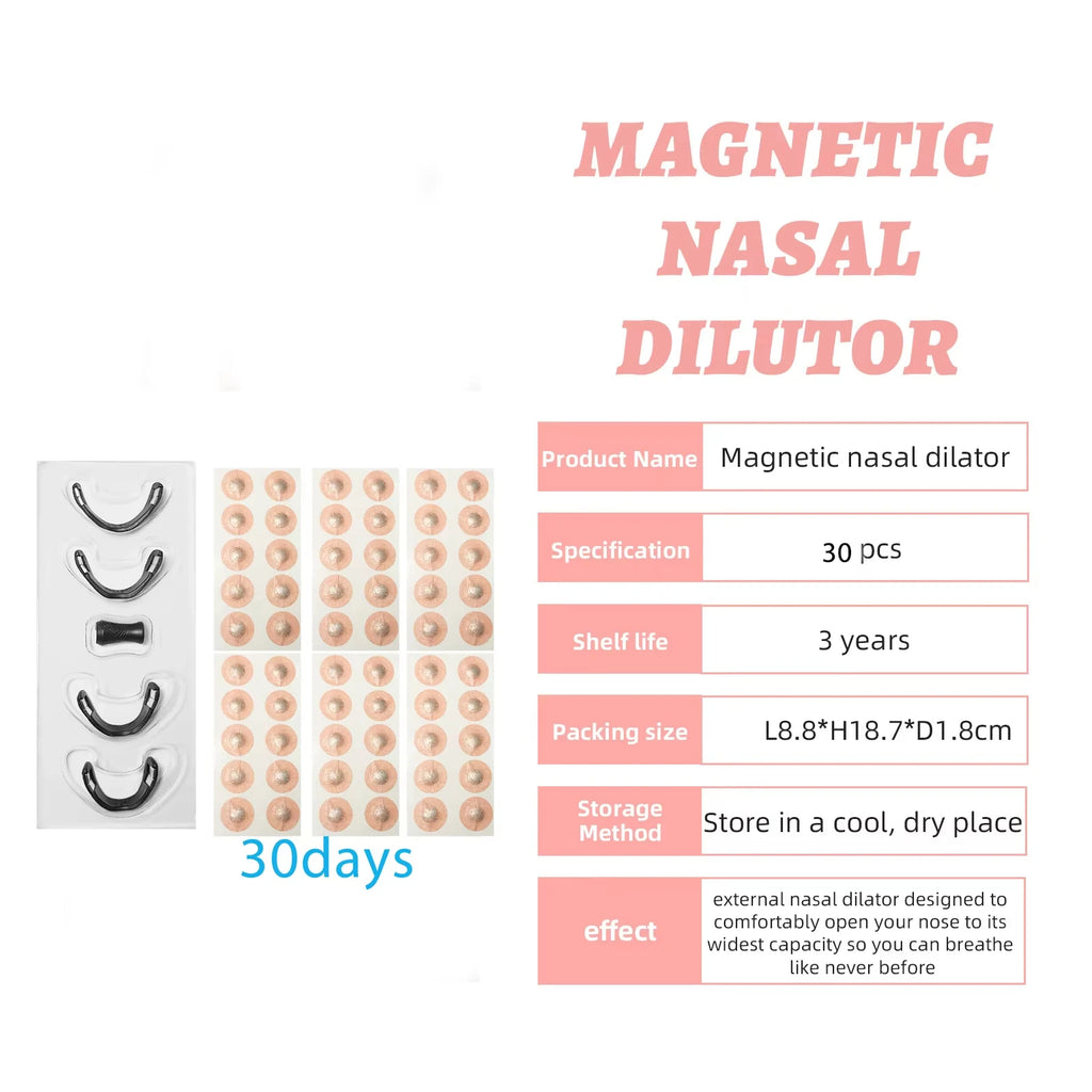 Sport Nasal Dilator Sleep Nasal Breathing Dilators Starter Kit Nose Breathe Strips Magnetic Nasal Strips Reduce Snoring