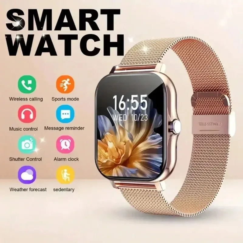 2025 Smart Fitness Watch - Wireless Calls 50 Sports Modes HR/SpO2 Tracking for iOS/Android