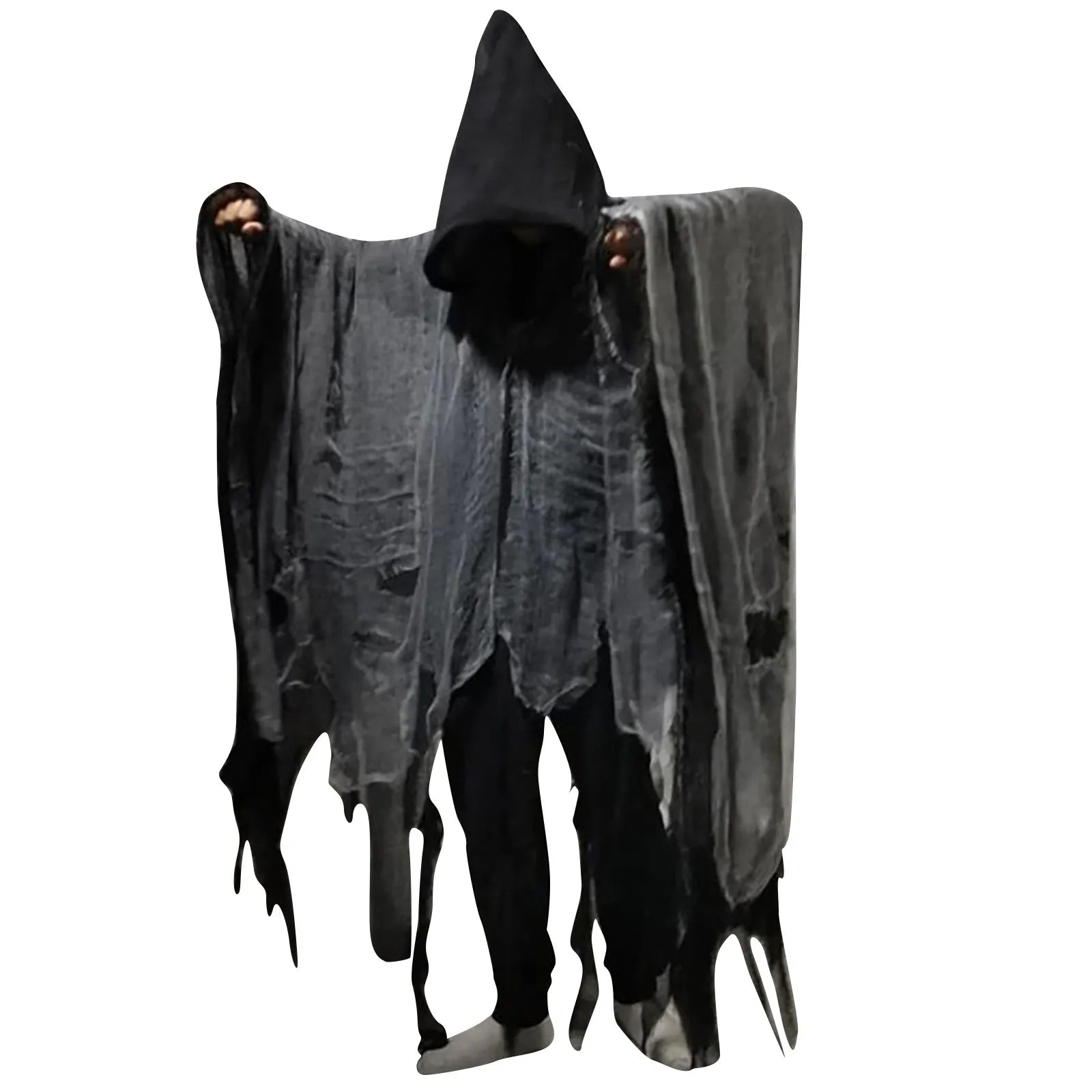 Halloween Skull Skeleton Cosplay Costume Halloween Ghost Costume Cosplay Adult Death Cloak Horror Zombie Tattered Hooded Capes
