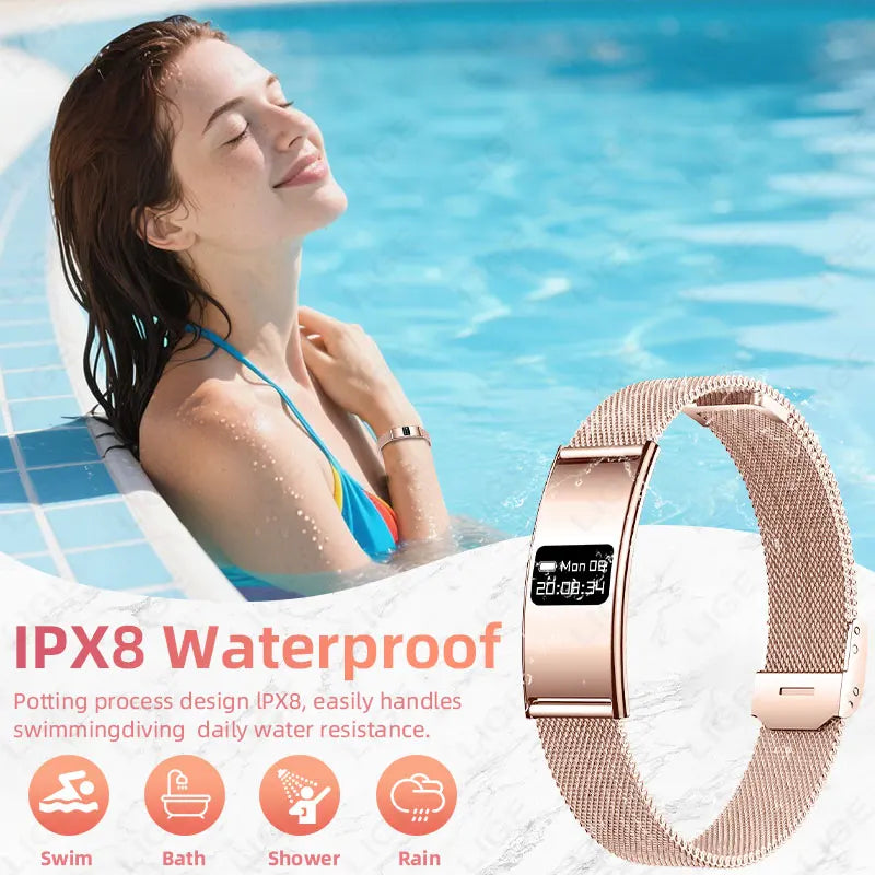 New Men Smart Bracelet Women Health Fitness Tracker Ultra-thin Heart Rate Sleep Monitoring Call Reminder Couple Wristband Sports